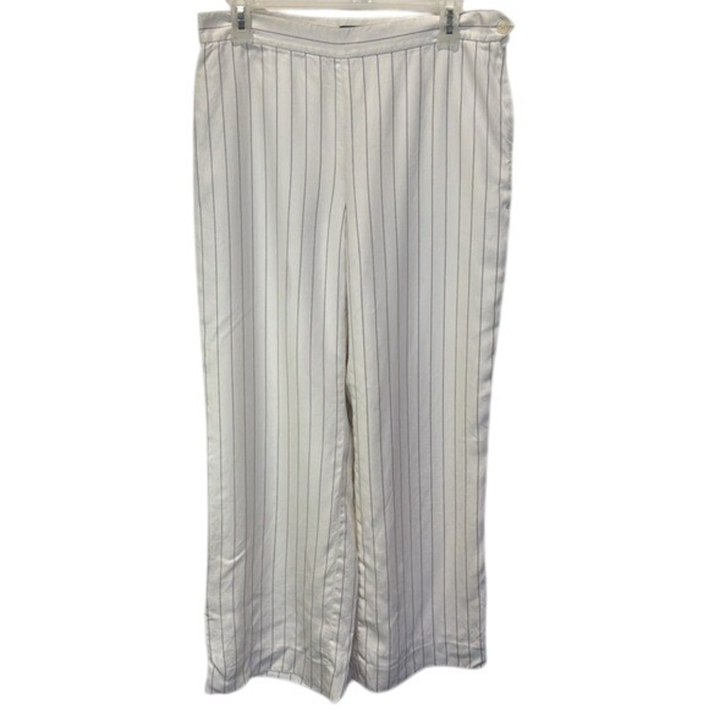 Lauren Ralph Lauren Petite Pinstripe Silk Blend Dress‎ Pants Size 10P